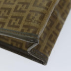FENDI Zucchino Canvas Pouch Vintage Brown76457