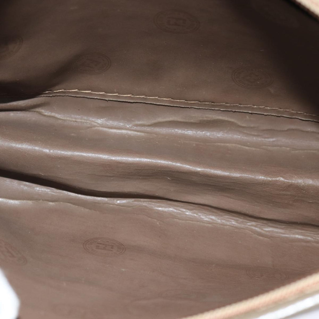 FENDI Zucchino Canvas Pouch Vintage Brown76457