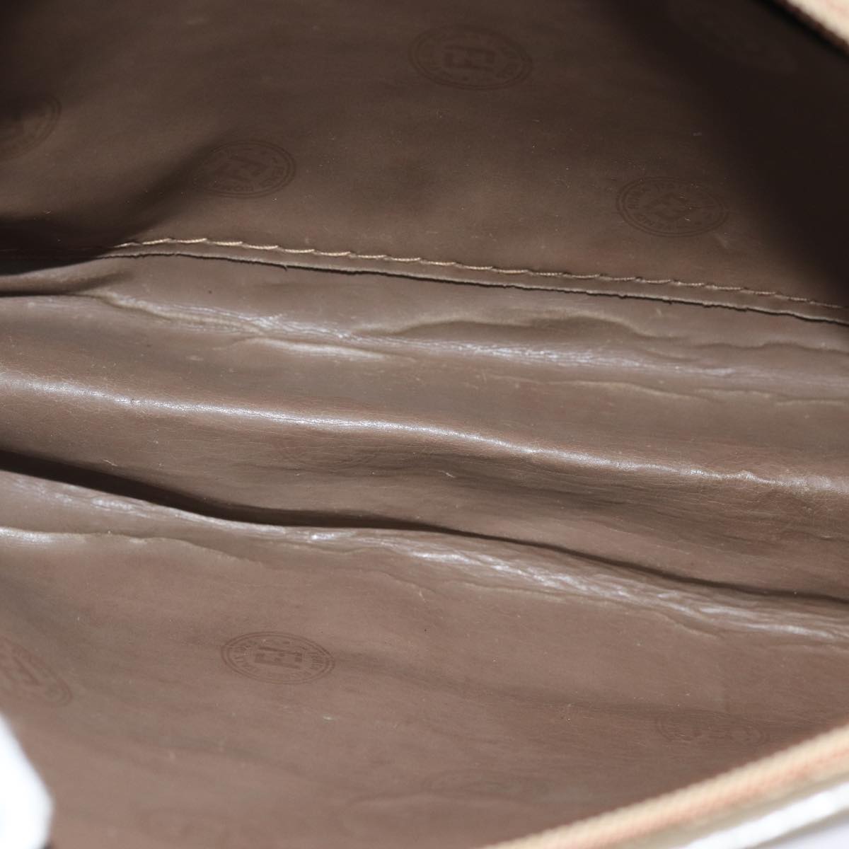 FENDI Zucchino Canvas Pouch Vintage Brown76457