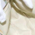 FENDI Zucchino Canvas Hand Bag Enamel Turquoise Blue76474