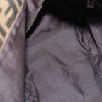 FENDI Zucca Canvas Mamma Baguette Shoulder Bag Black Brown76476