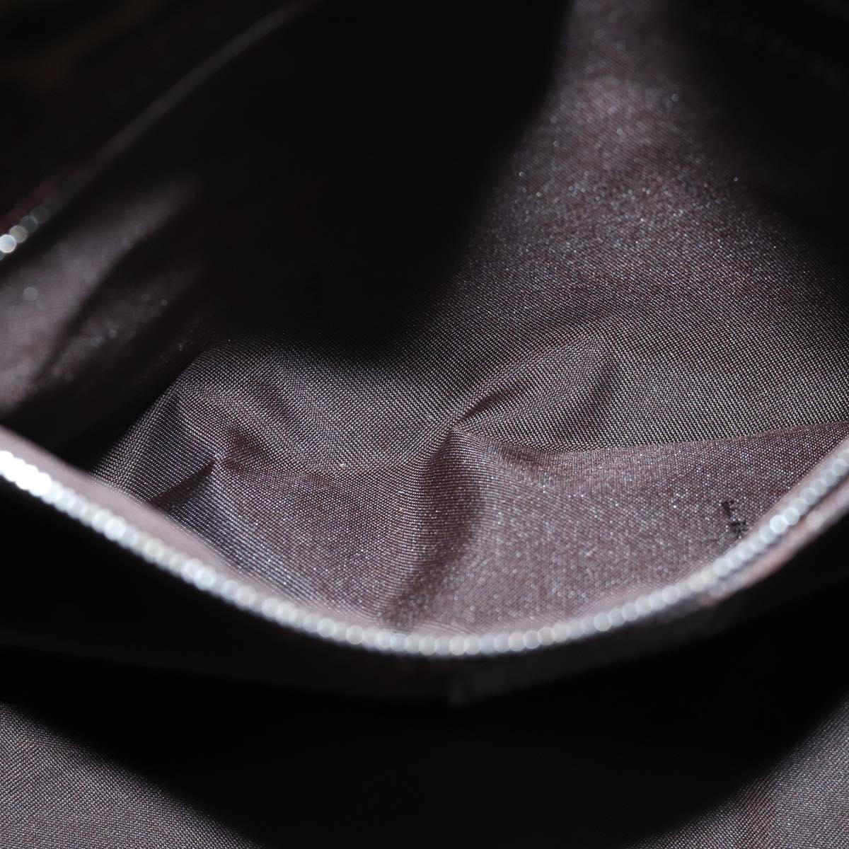 FENDI Zucca Canvas Mamma Baguette Shoulder Bag Black Brown76476