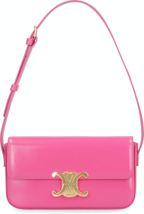 Celine Women's Triomphe Shoulder Bag in Brgh Pink | 194143BF4