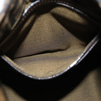 FENDI Zucca Canvas Mamma Baguette Shoulder Bag Black Brown76559