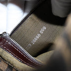 FENDI Zucca Canvas Mamma Baguette Shoulder Bag Black Brown76559