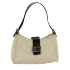 FENDI Zucca Canvas Mamma Baguette Shoulder Bag Beige76561