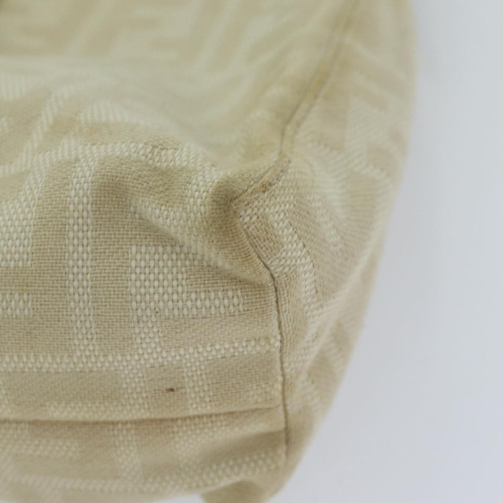 FENDI Zucca Canvas Mamma Baguette Shoulder Bag Beige76561