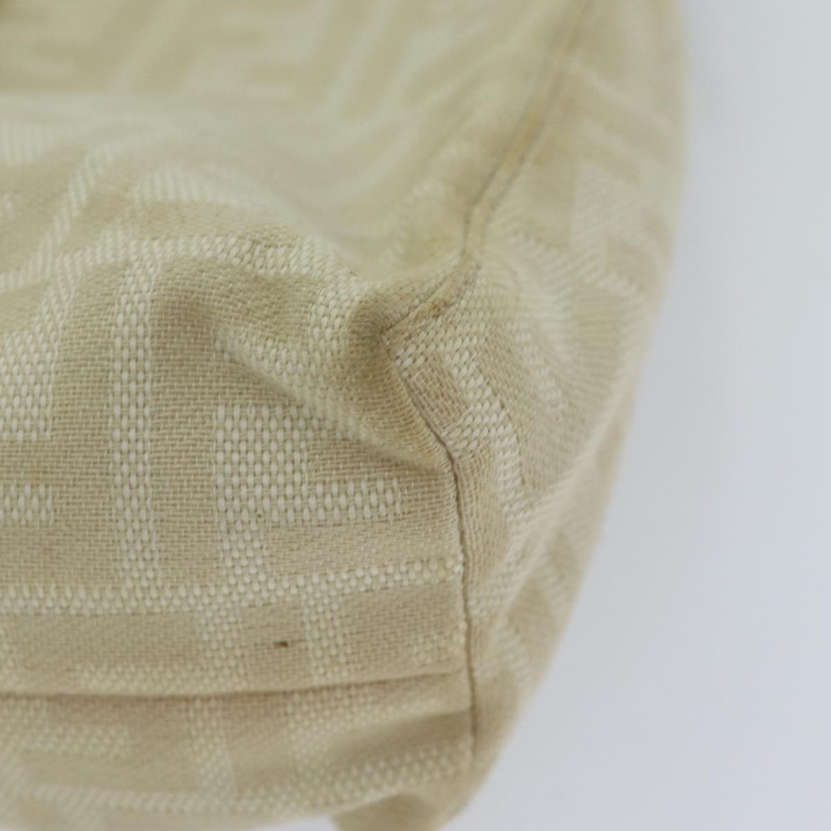 FENDI Zucca Canvas Mamma Baguette Shoulder Bag Beige76561