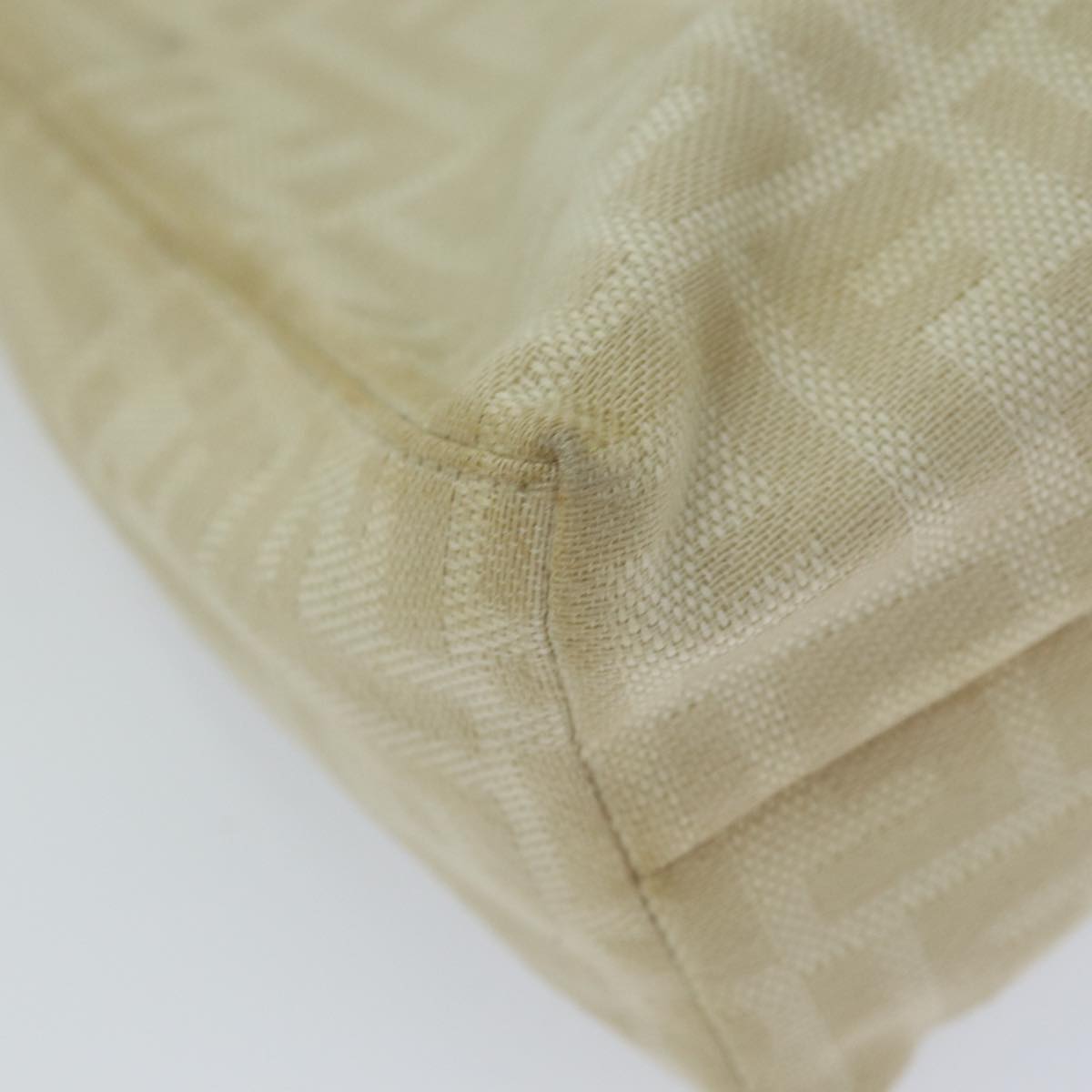 FENDI Zucca Canvas Mamma Baguette Shoulder Bag Beige76561