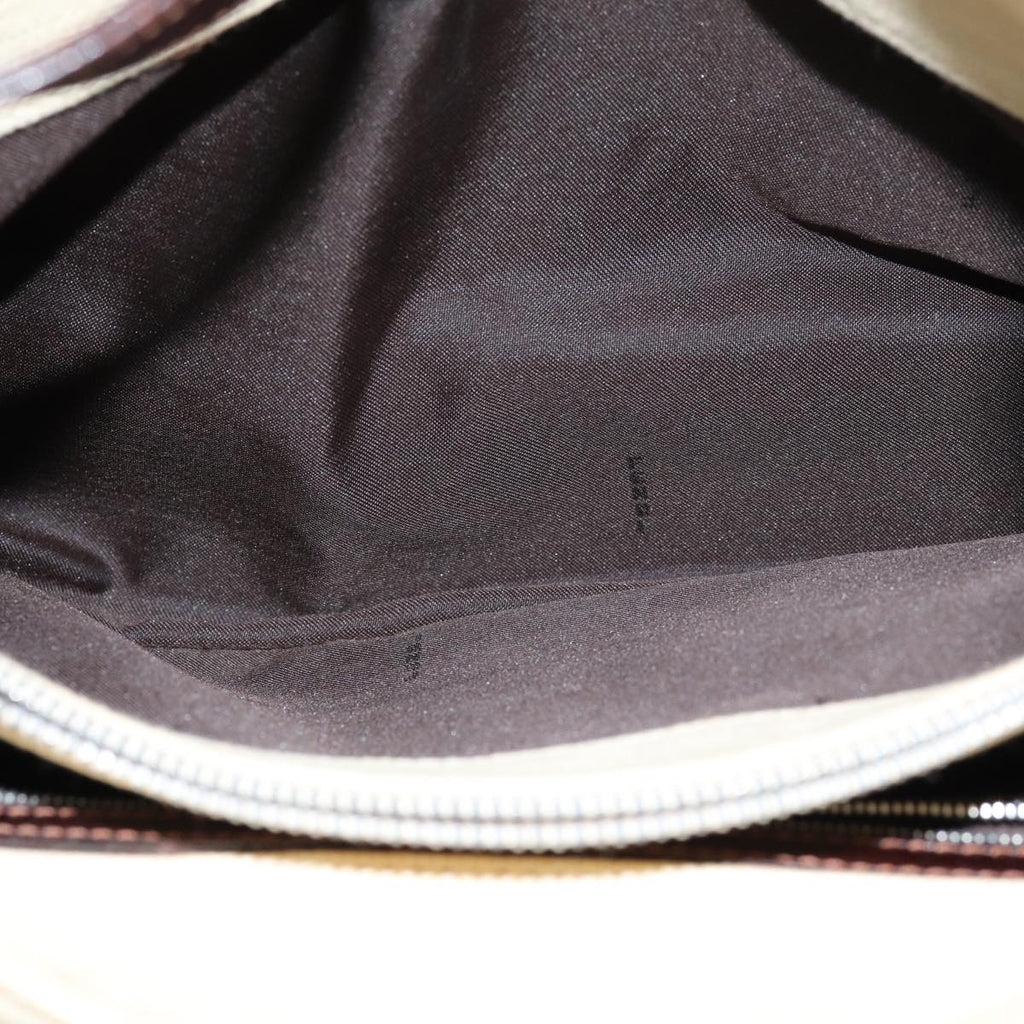 FENDI Zucca Canvas Mamma Baguette Shoulder Bag Beige76561