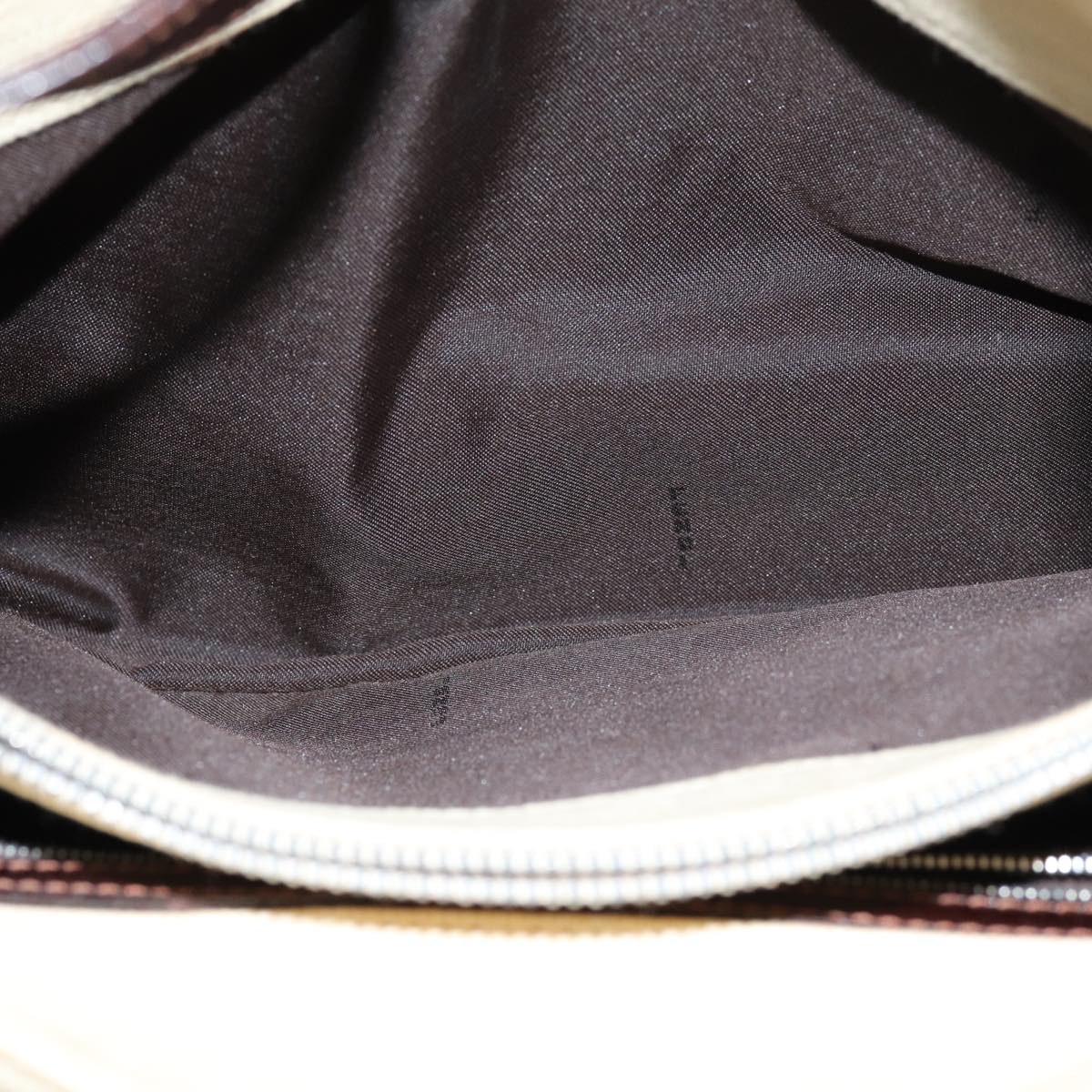 FENDI Zucca Canvas Mamma Baguette Shoulder Bag Beige76561