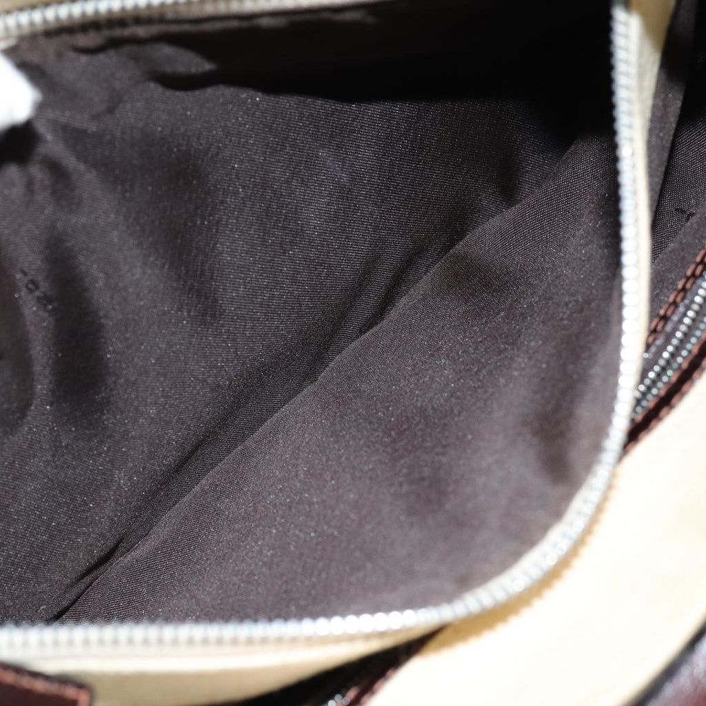 FENDI Zucca Canvas Mamma Baguette Shoulder Bag Beige76561