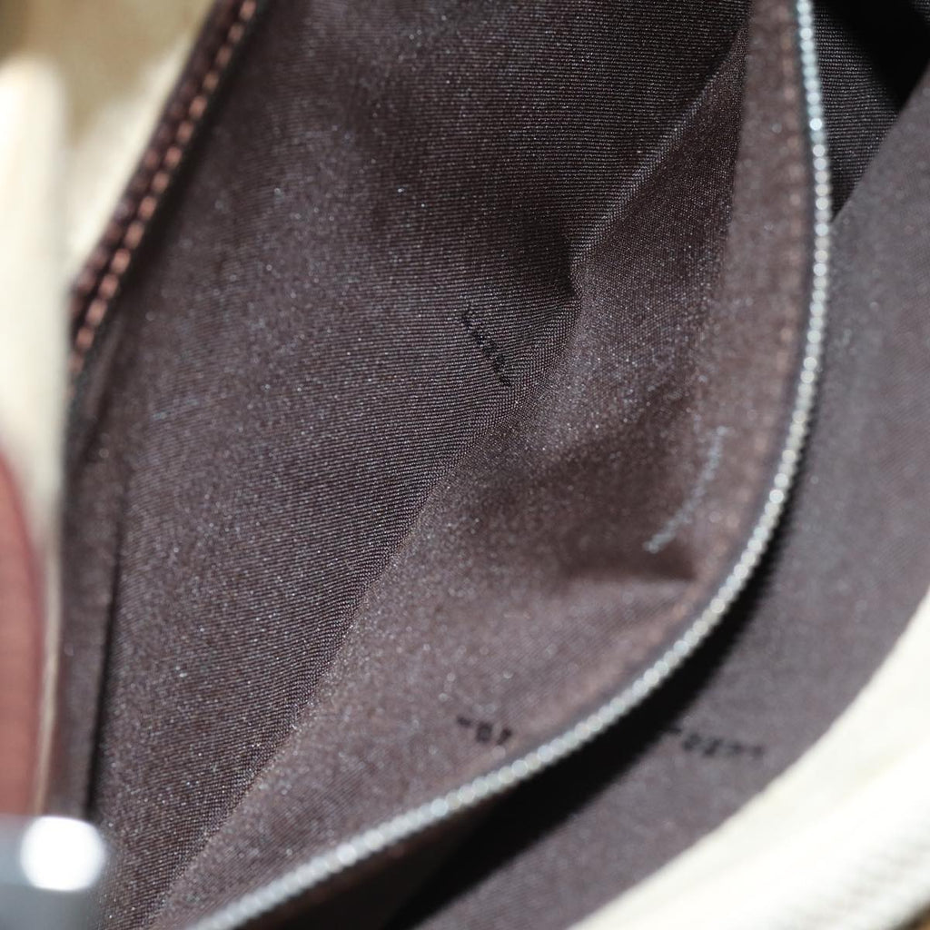 FENDI Zucca Canvas Mamma Baguette Shoulder Bag Beige76561