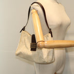 FENDI Zucca Canvas Mamma Baguette Shoulder Bag Beige76561