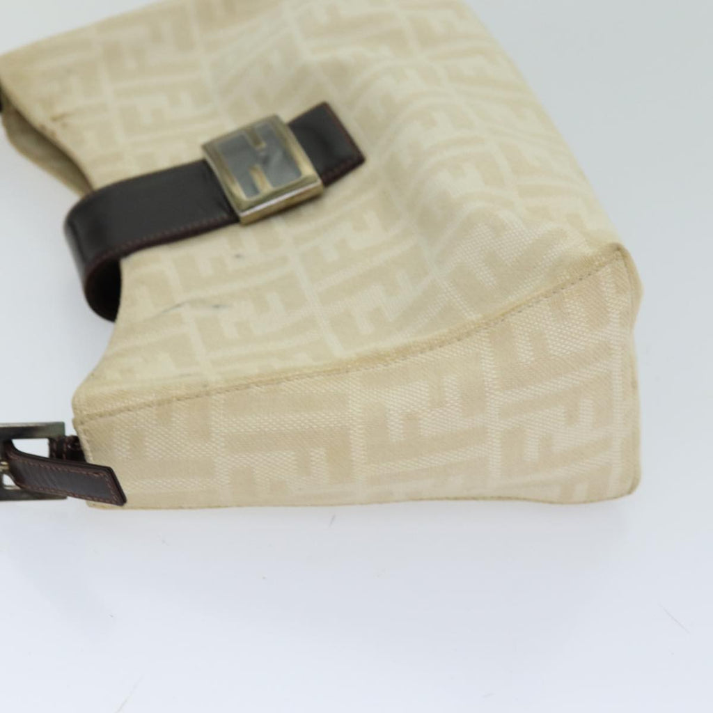 FENDI Zucca Canvas Mamma Baguette Shoulder Bag Beige76561