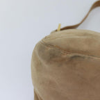 FENDI Mamma Baguette Shoulder Bag Suede Beige76610