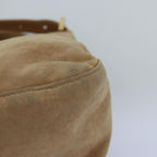 FENDI Mamma Baguette Shoulder Bag Suede Beige76610