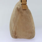 FENDI Mamma Baguette Shoulder Bag Suede Beige76610