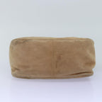 FENDI Mamma Baguette Shoulder Bag Suede Beige76610