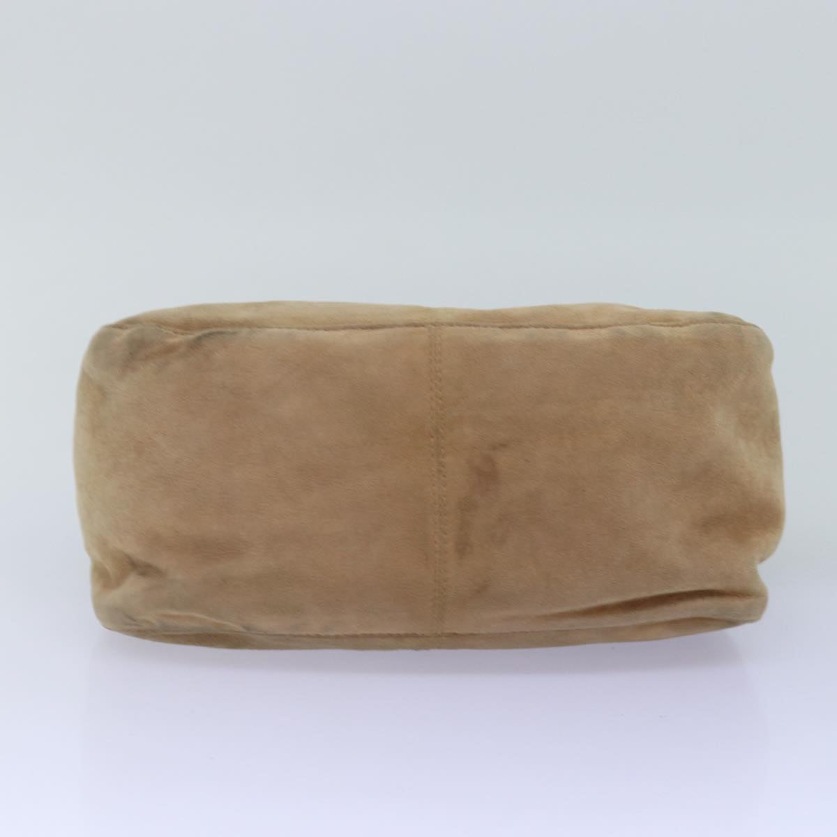 FENDI Mamma Baguette Shoulder Bag Suede Beige76610