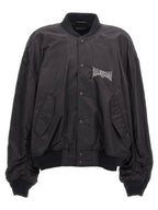 Balenciaga Boxing Varsity Bomber Jacket Black