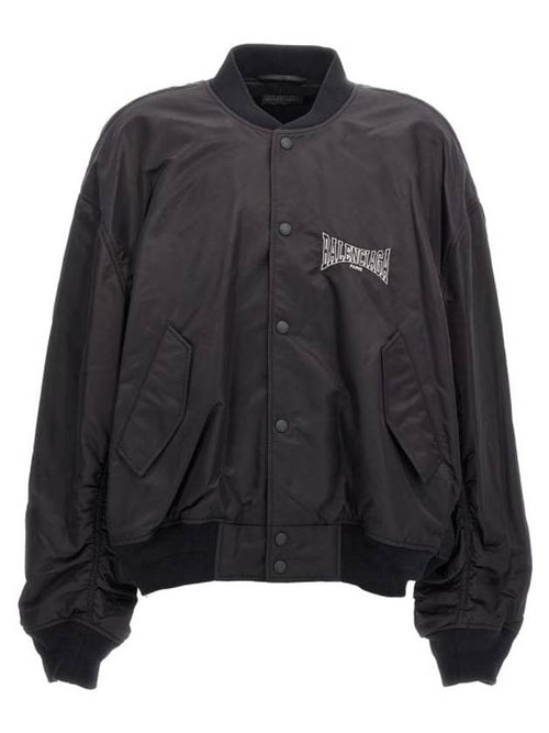Balenciaga Boxing Varsity Bomber Jacket Black