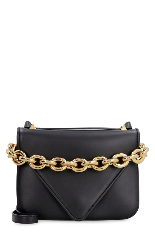 Bottega Veneta Women's Mount Leather Envelope Bag in Black | 667399V12J0 Color 8425