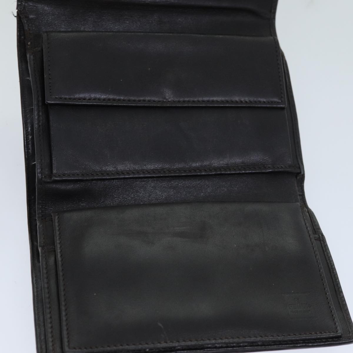 FENDI Zucca Canvas Wallet Black Brown76700