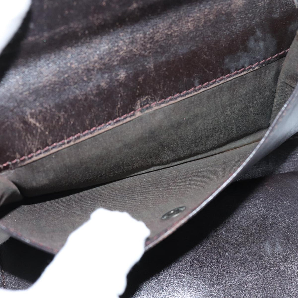 FENDI Zucca Canvas Wallet Black Brown76700