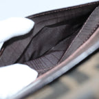 FENDI Zucca Canvas Wallet Black Brown76700