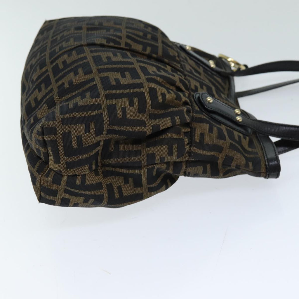 FENDI Zucca Canvas Tote Bag Black Brown76722