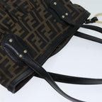 FENDI Zucca Canvas Tote Bag Black Brown76722
