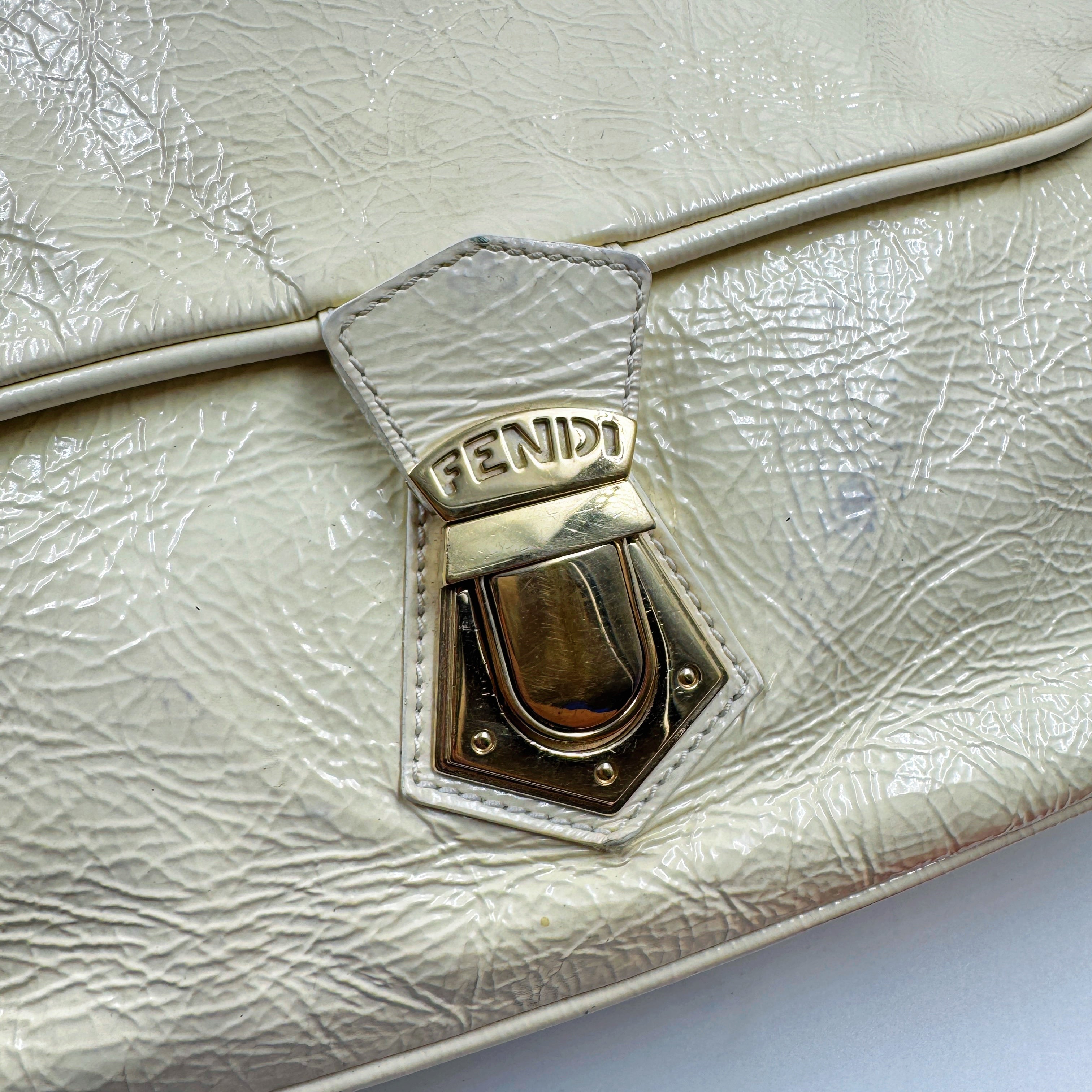 Fendi Baguette Patent Lather Shoulder Bag TWS