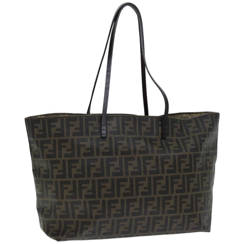 FENDI Zucca Canvas Tote Bag Black Brown76812