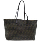 FENDI Zucca Canvas Tote Bag Black Brown76812