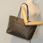 FENDI Zucca Canvas Tote Bag Black Brown76812