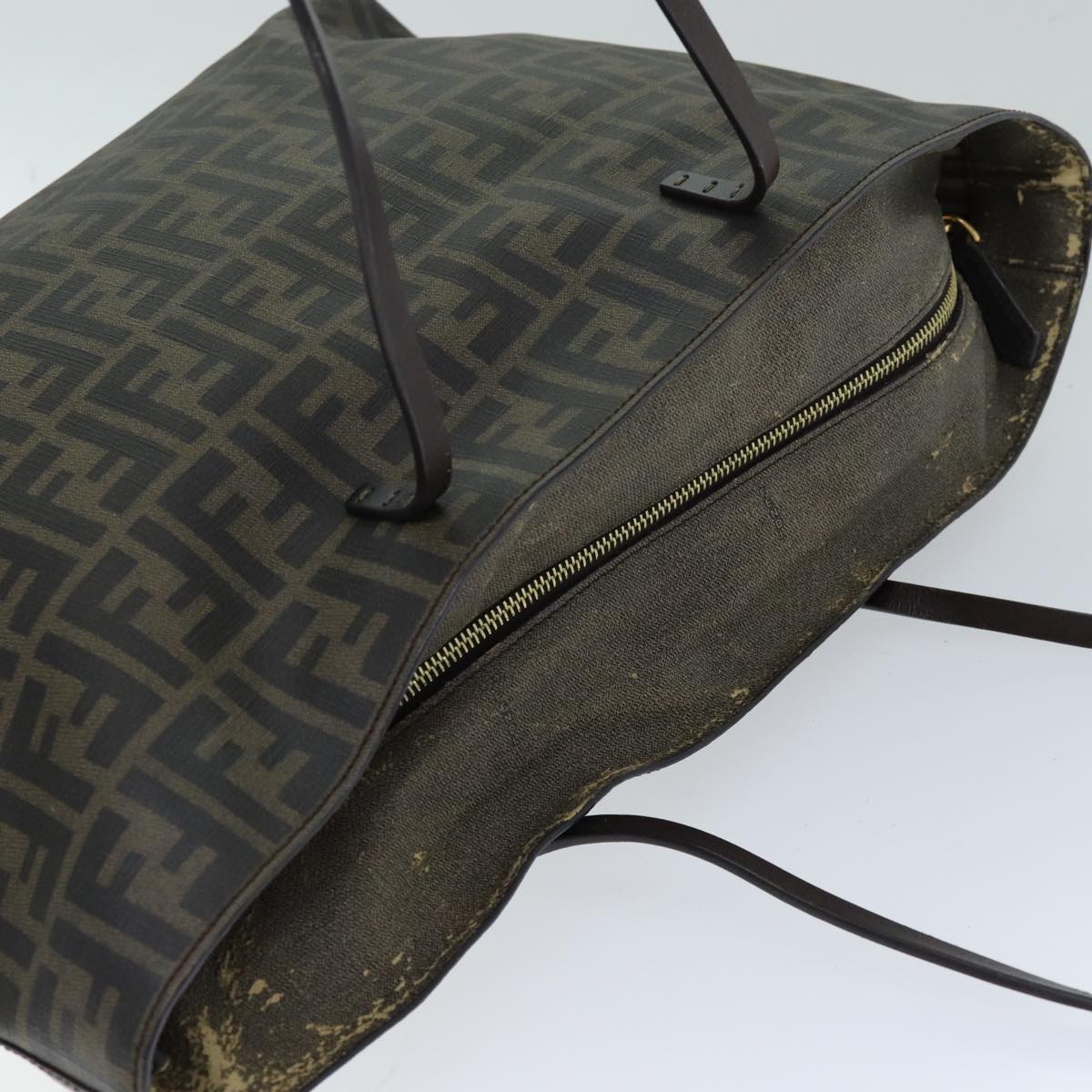 FENDI Zucca Canvas Tote Bag Black Brown76812