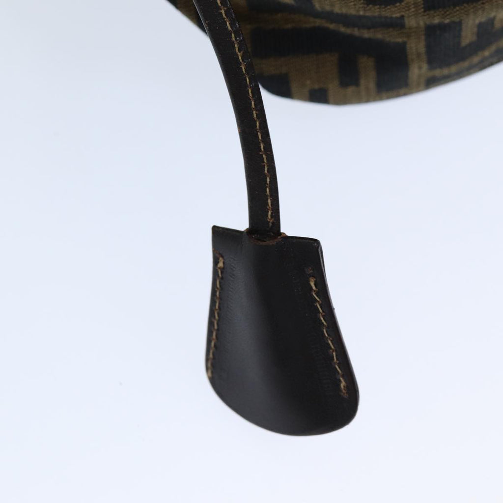 FENDI Zucca Canvas Vanity Cosmetic Pouch Brown Black76814