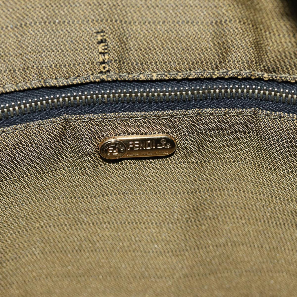 FENDI Zucca Canvas Vanity Cosmetic Pouch Brown Black76814