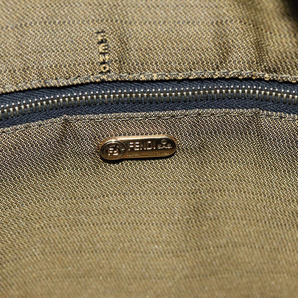 FENDI Zucca Canvas Vanity Cosmetic Pouch Brown Black76814