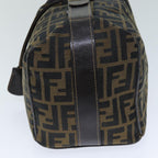 FENDI Zucca Canvas Vanity Cosmetic Pouch Brown Black76814