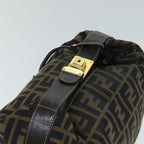 FENDI Zucca Canvas Vanity Cosmetic Pouch Brown Black76814