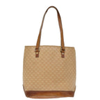 CELINE Macadam Canvas Hand Bag PVC Beige  76834