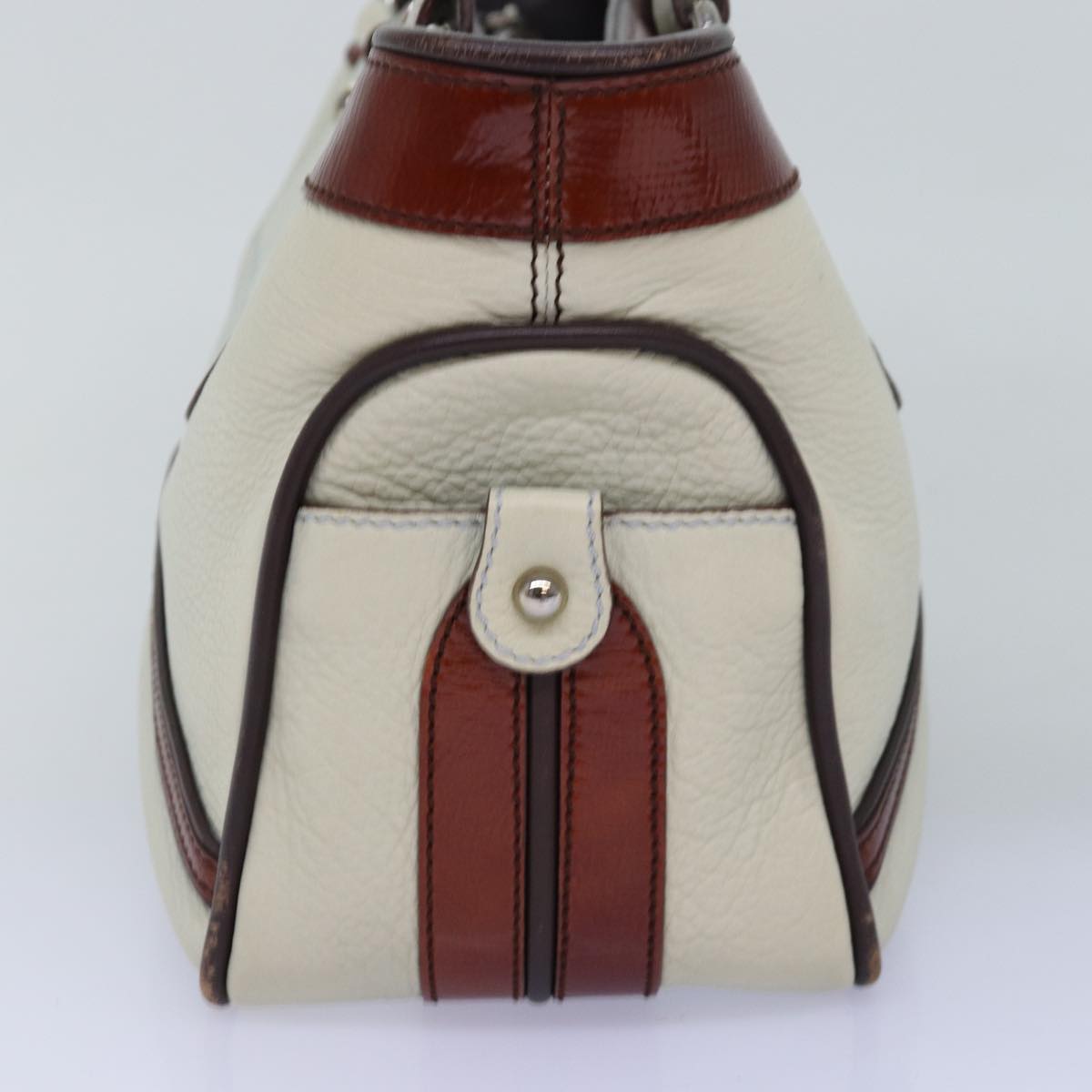 CELINE Hand Bag Leather Whe  76849