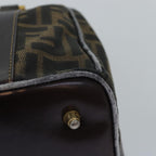FENDI Zucca Canvas Hand Bag 2way Brown Black76858