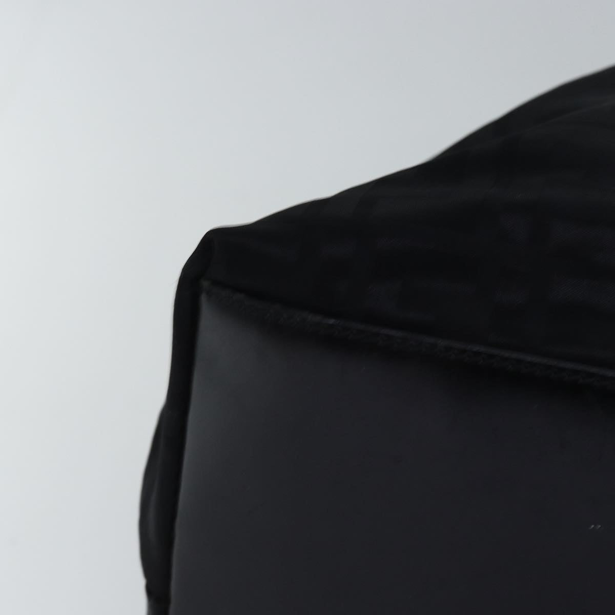 FENDI Zucca Canvas Hand Bag Black Brown76859