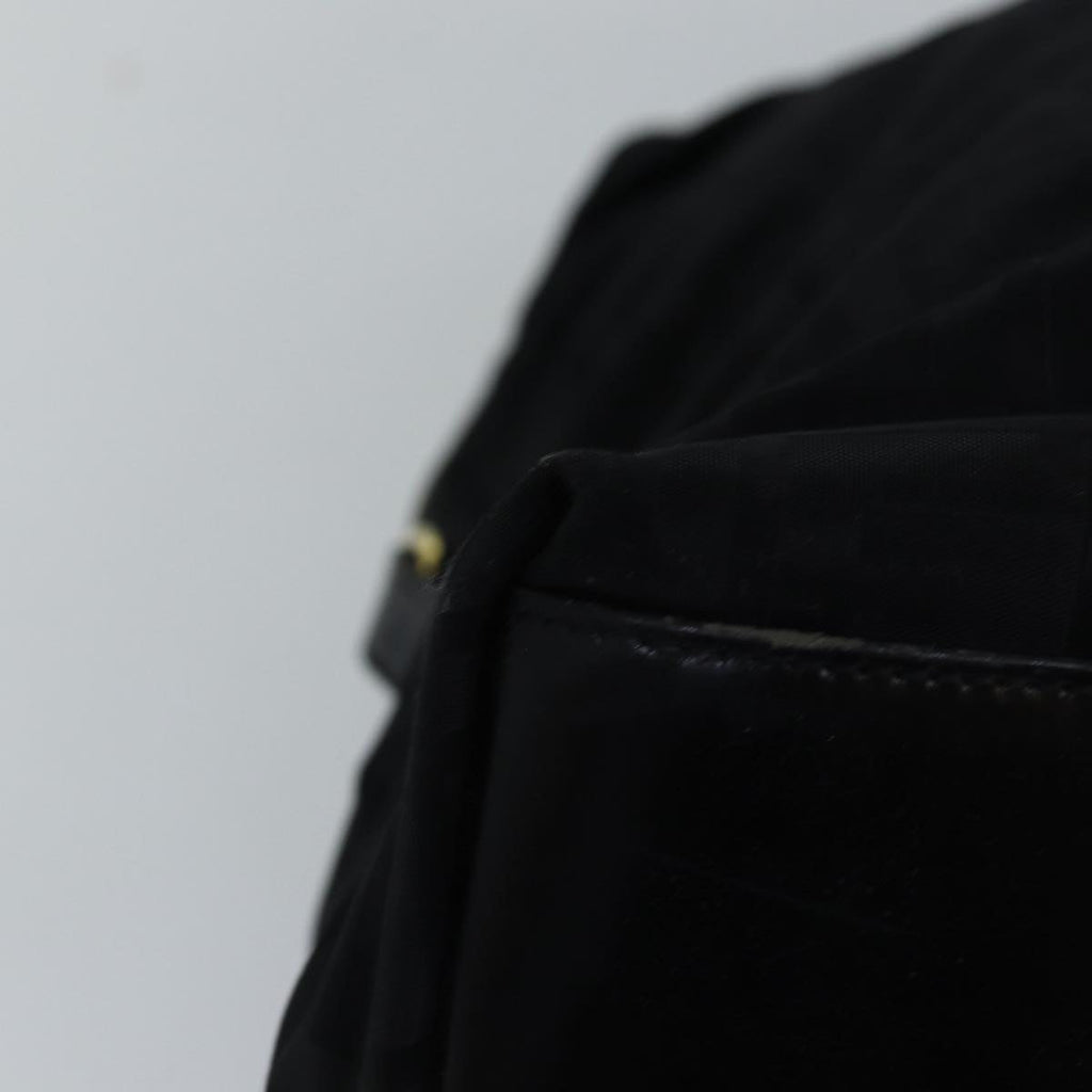 FENDI Zucca Canvas Hand Bag Black Brown76859