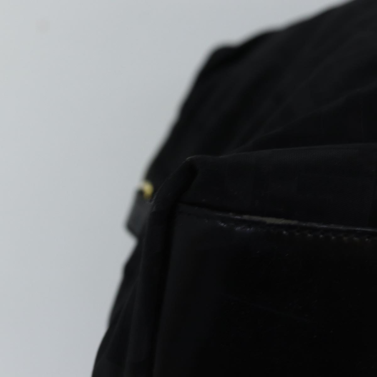 FENDI Zucca Canvas Hand Bag Black Brown76859