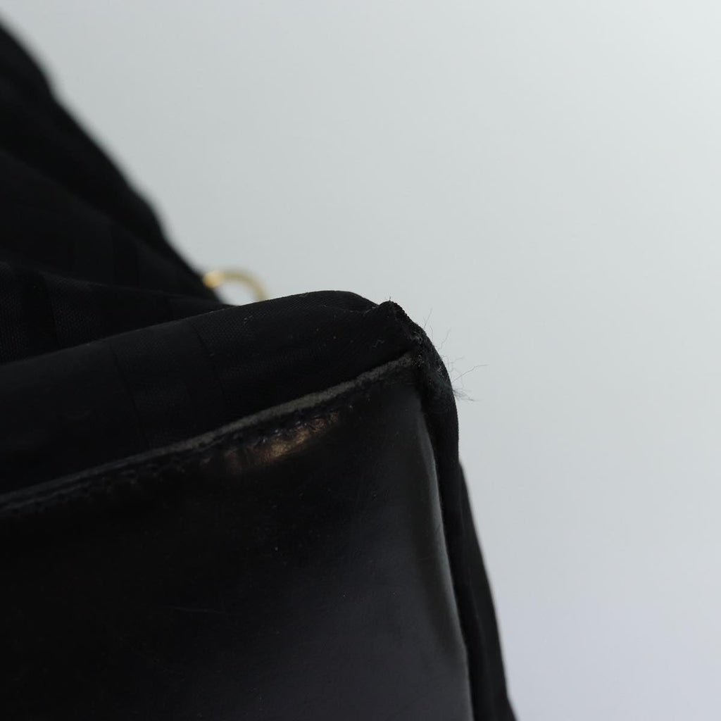 FENDI Zucca Canvas Hand Bag Black Brown76859