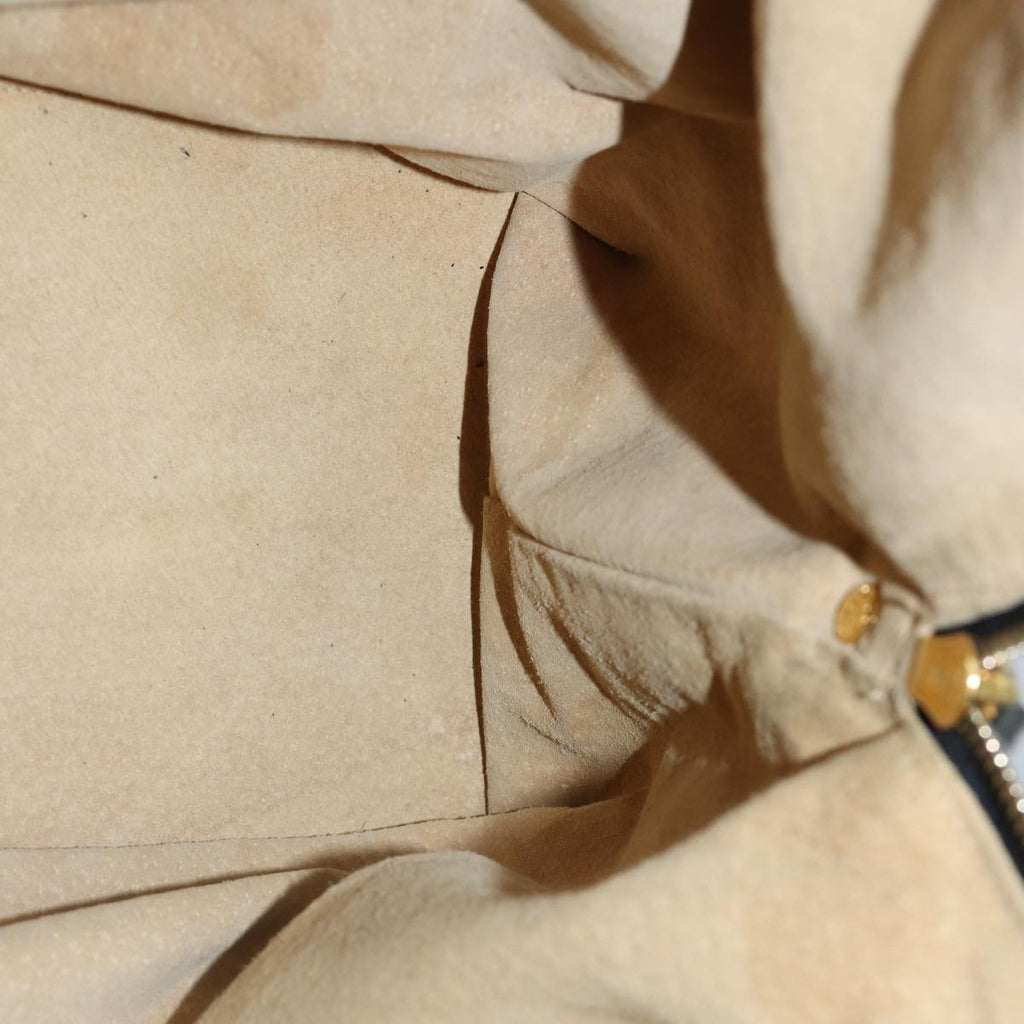 FENDI Zucca Canvas Hand Bag Black Brown76859